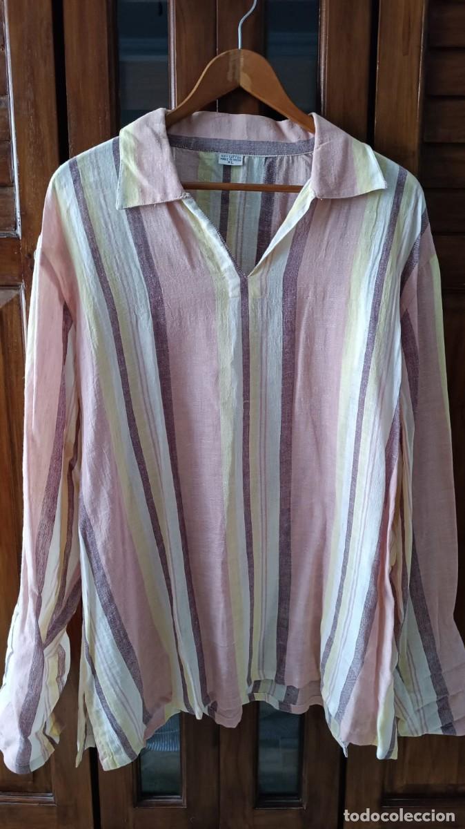 Segunda mano: BLUSA O CAMISA SE&Ntilde;ORA RAYADA MANGA LARGA - TALLA XL