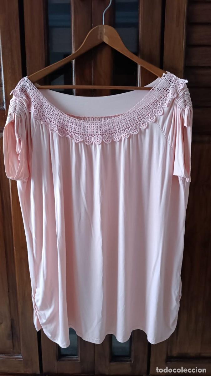 Segunda mano: CAMISETA SE&Ntilde;ORA SIN MANGAS ROSA P&Aacute;LIDO - TALLA 3.