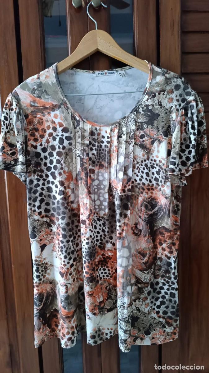 Segunda mano: CAMISETA ESTAMPADA SE&Ntilde;ORA PUNTO ROMA - TALLA XL﻿