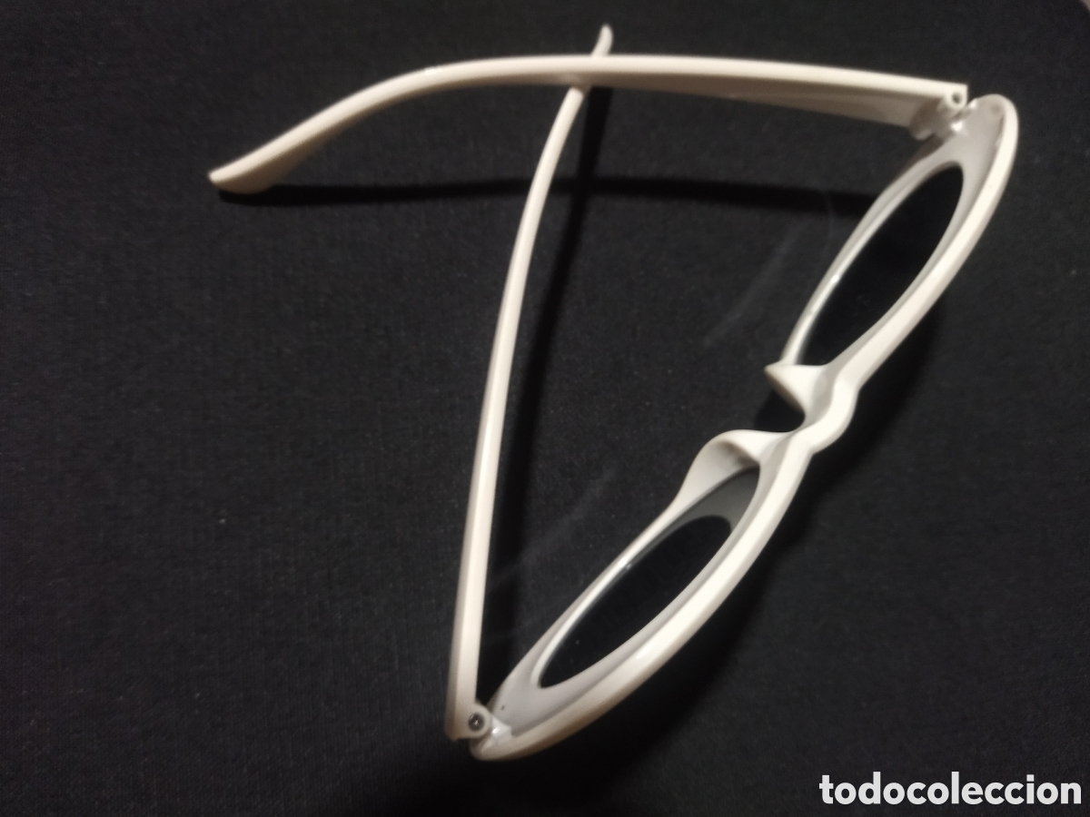 Segunda mano: Gafas de sol ovaladas vintage. Blancas. - Foto 6