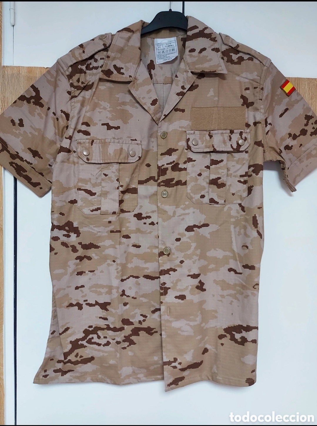 Segunda mano: Camisa militar Ej&eacute;rcito Espa&ntilde;ol &aacute;rida camuflaje &ndash; Nueva / Deadstock