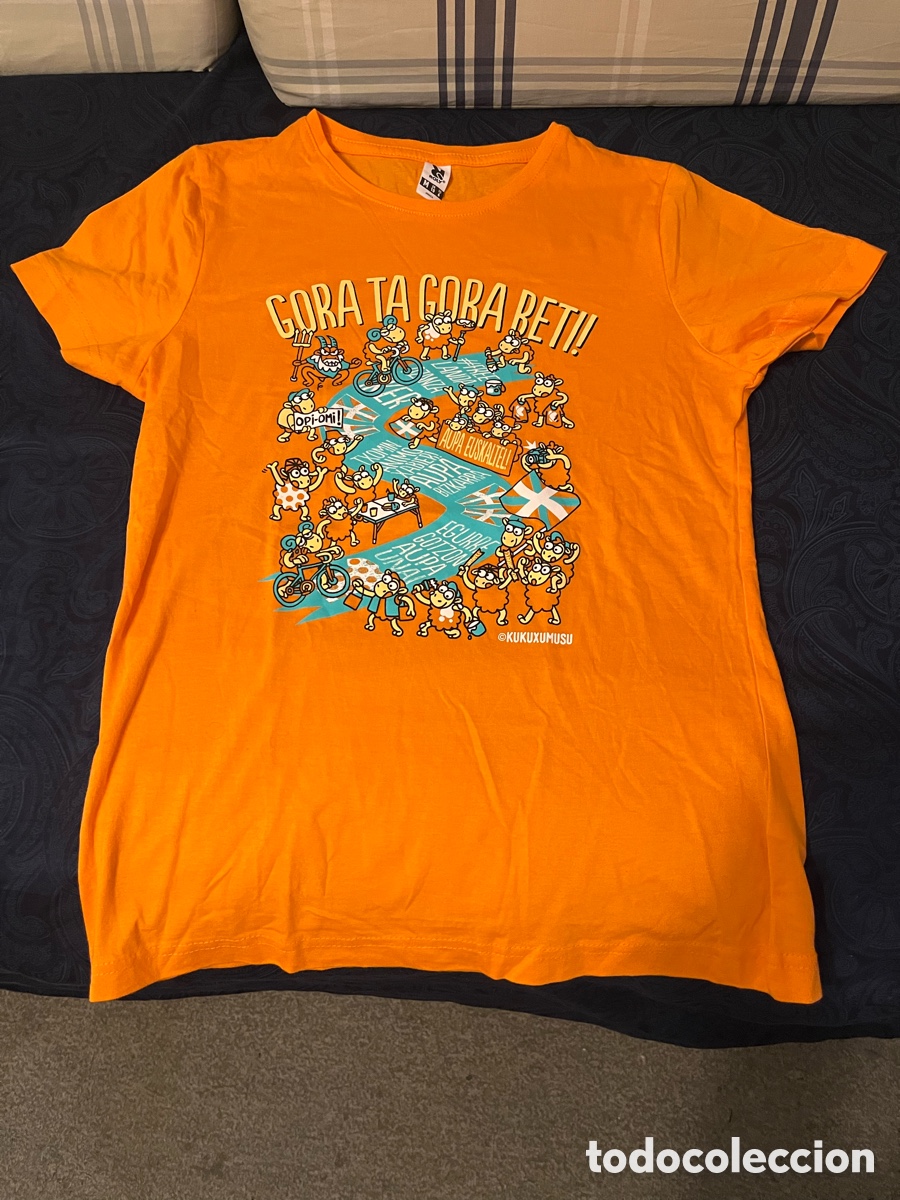 Second-Hand: Camiseta EUSKALTEL EUSKADI. KUKUXUMUSU. Ciclismo. Naranja. Iker Landa. Unai. Xabier. Txomin.Bizkarra