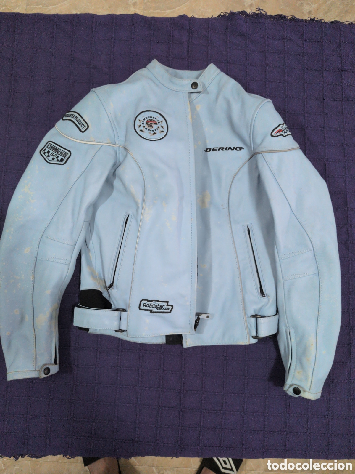 Seconda Mano: Chaqueta de moto de cuero Marca Bering con protecciones