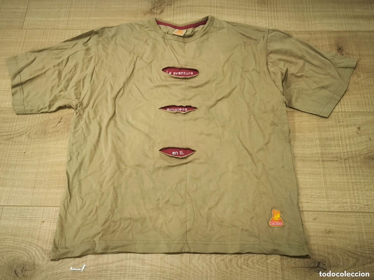 Second-Hand: Camiseta Vintage Ron Cacique Talla XL &ndash; Dise&ntilde;o &Uacute;nico Con Aberturas Y Lema Aventurero
