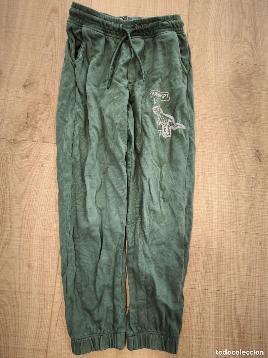 Second-Hand: Pantal&oacute;n Ch&aacute;ndal Infantil Verde Dinosaurio Talla 8 A&ntilde;os Muy Suave Y C&oacute;modo