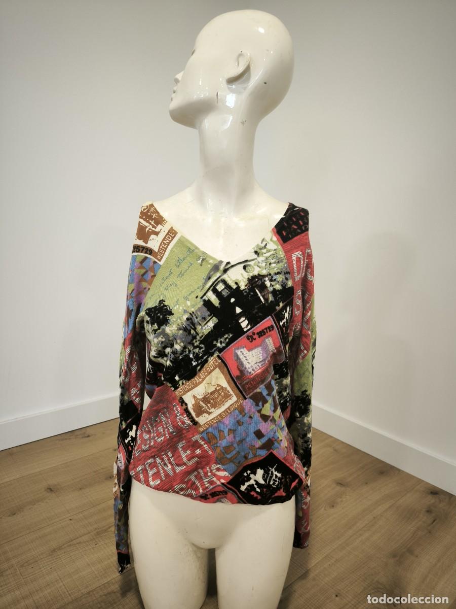 Second-Hand: Blusa Top De Mujer Estampado Multicolor Talla M &ndash; Prenda Original Y Con Estilo Para Tus Looks