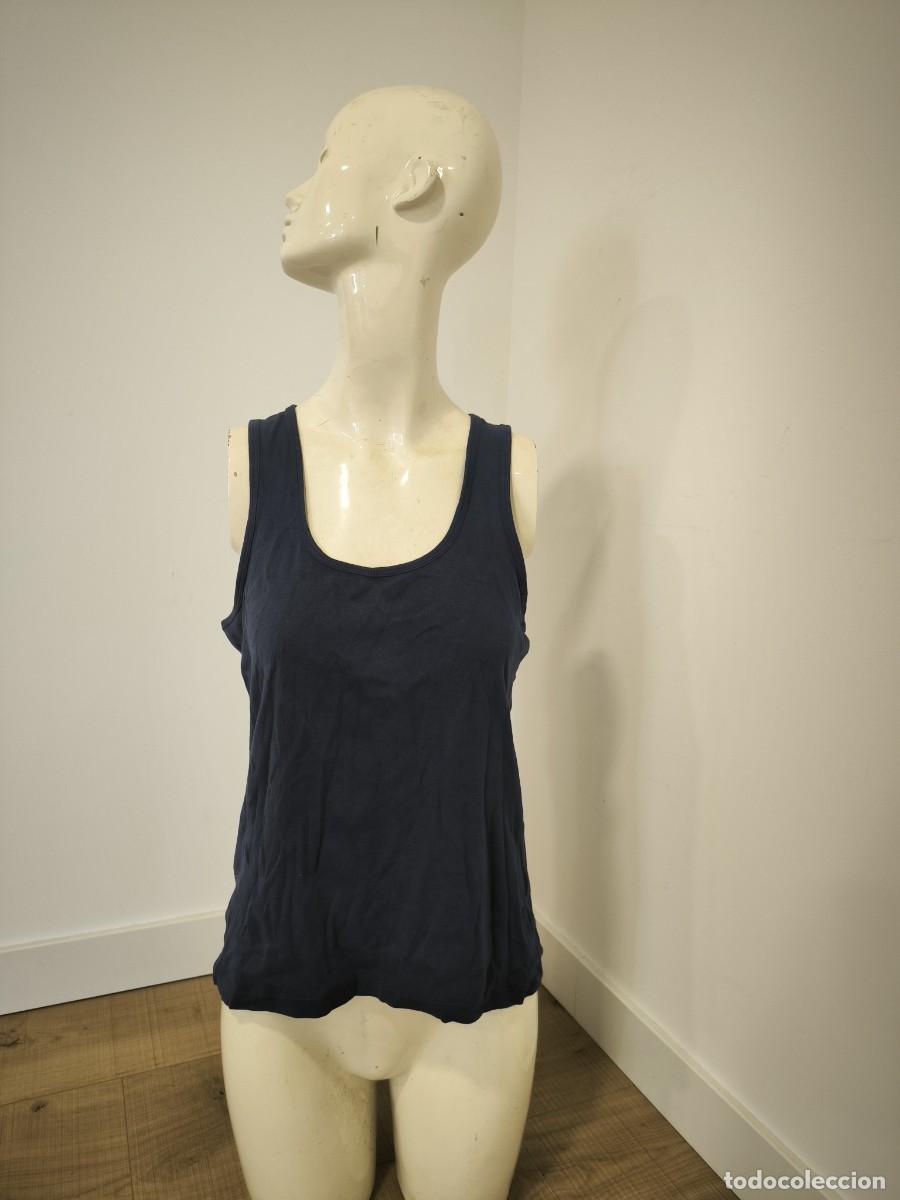 D'Occasion: Camiseta De Tirantes Azul Marino De Mujer Talla S M &ndash; B&aacute;sico C&oacute;modo Y Muy Combinable