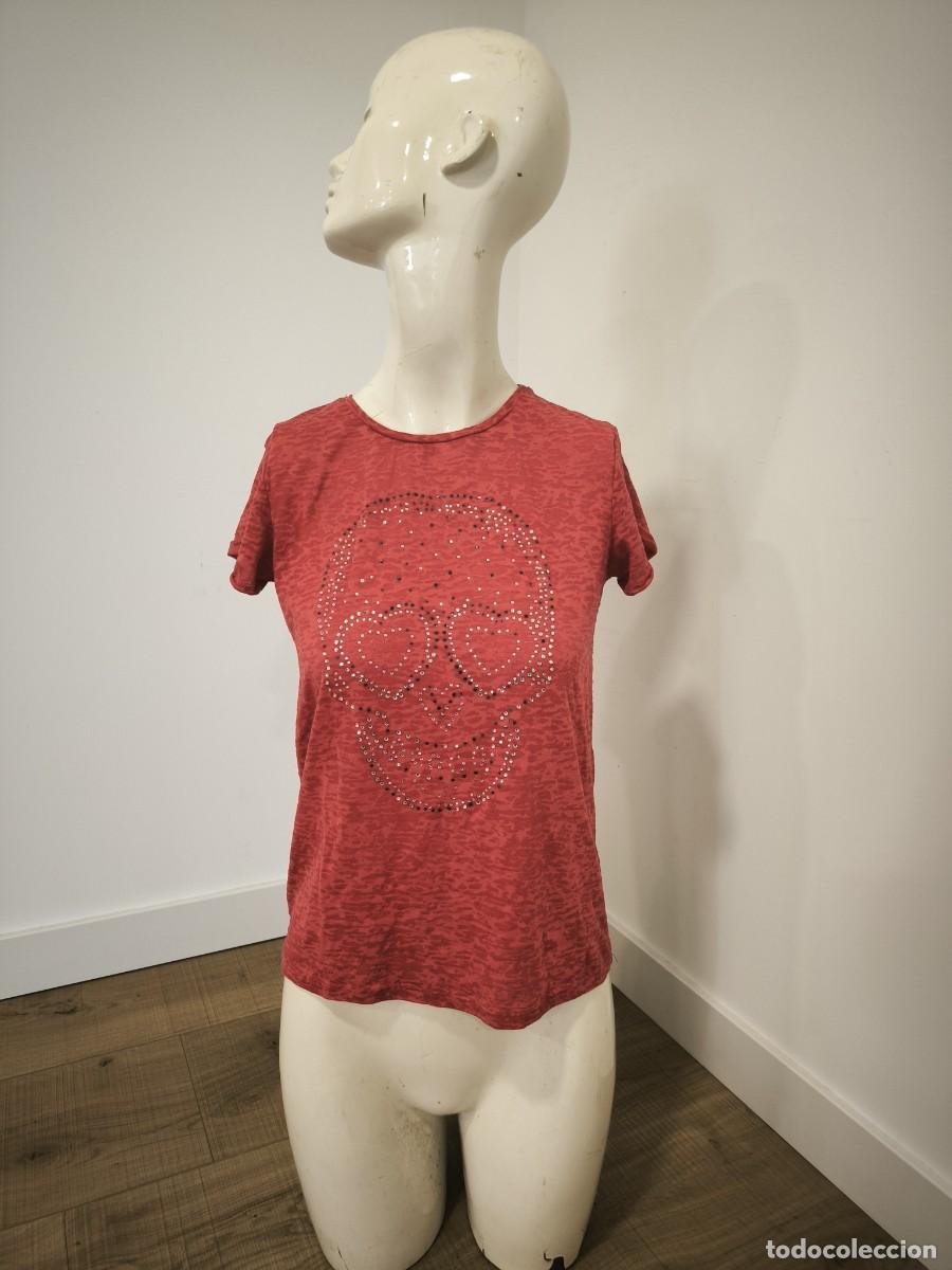 Second-Hand: Camiseta Roja De Ni&ntilde;a Con Brillos Talla 13-14 A&ntilde;os &ndash; Prenda Infantil Original Y Con Estilo