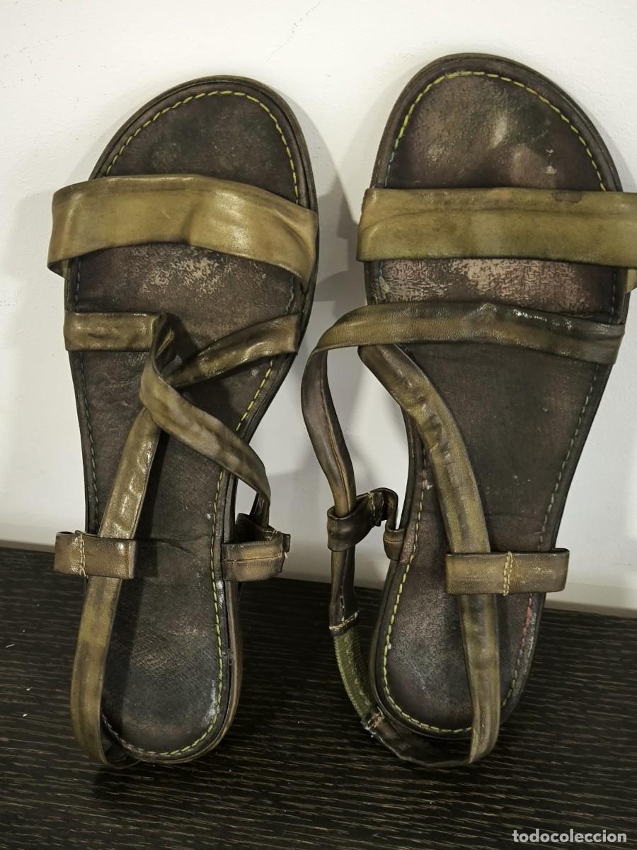 Second-Hand: Sandalias De Tiras Color Caqui De Mujer Talla 40 &ndash; Calzado C&oacute;modo Y Veraniego Con Estilo