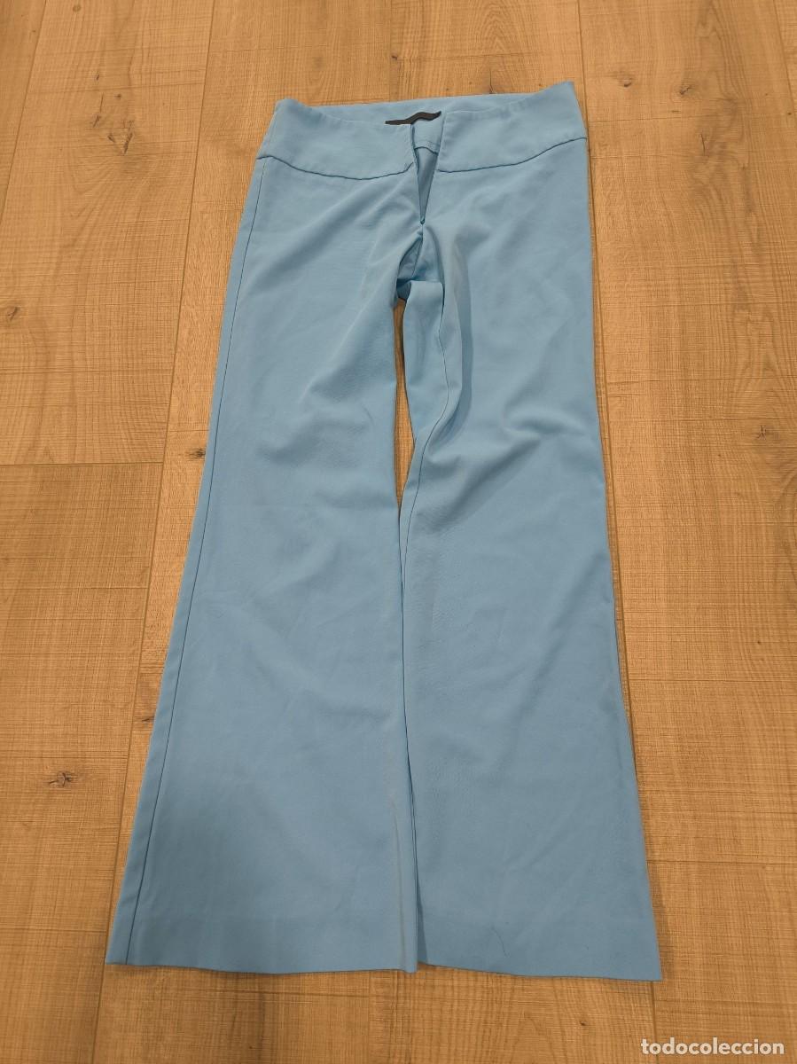 D'Occasion: Pantal&oacute;n De Mujer Azul Celeste Vioro Talla 40 &ndash; Corte Recto, Ligero Y Elegante