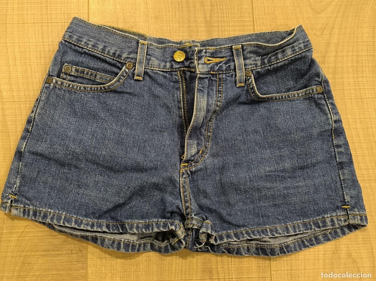 D'Occasion: Shorts Vaqueros Lee &ndash; Pantal&oacute;n Corto Denim Cl&aacute;sico, Talla Aprox. 36