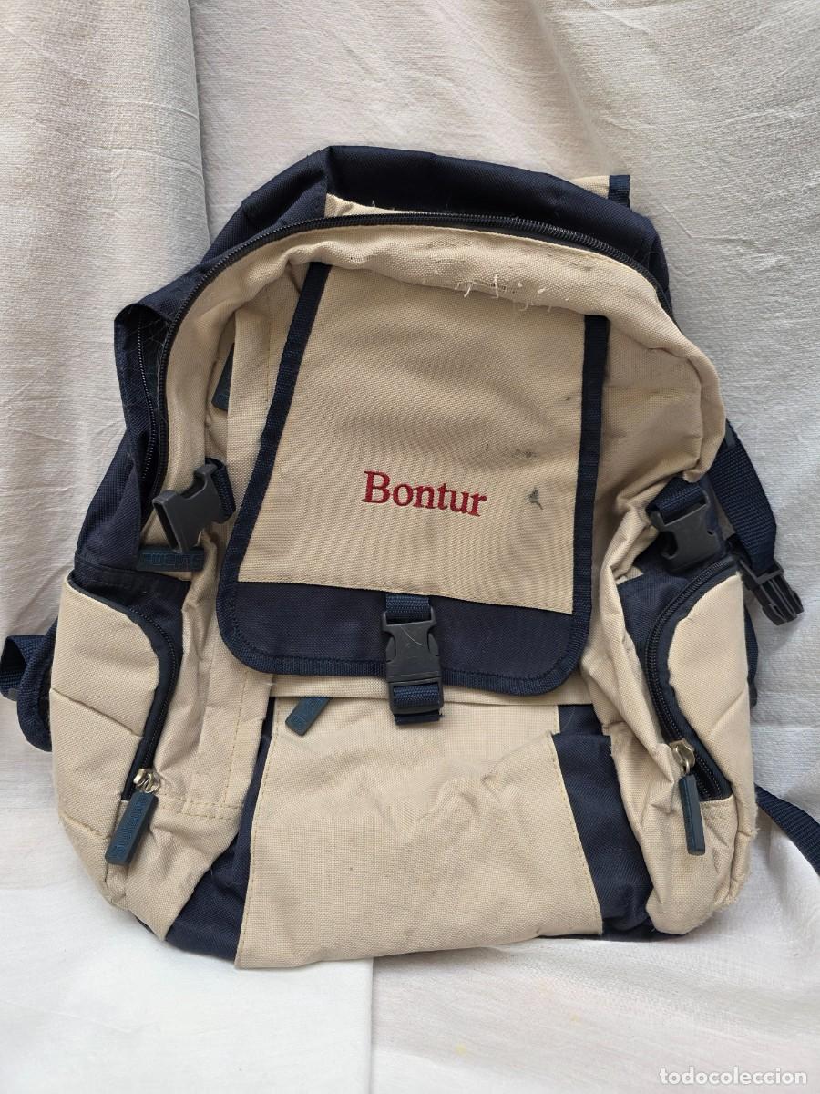 Segunda mano: Mochila de monta&ntilde;a y viaje vintage Sulema &rdquo;Bontur&rdquo; - Beige y azul marino
