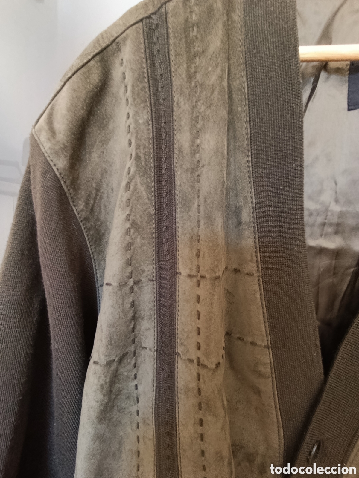 Segunda mano: Chaqueta de piel y textil - Foto 2