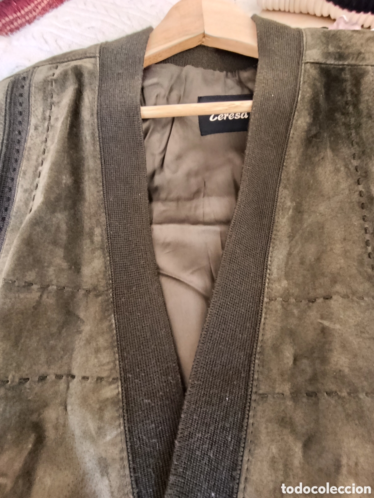 Segunda mano: Chaqueta de piel y textil - Foto 8