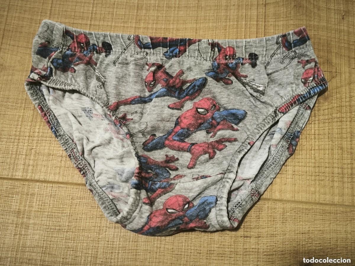 Segunda mano: Calzoncillo Slip Infantil Spiderman Oficial Marvel Talla 5-6 A&ntilde;os