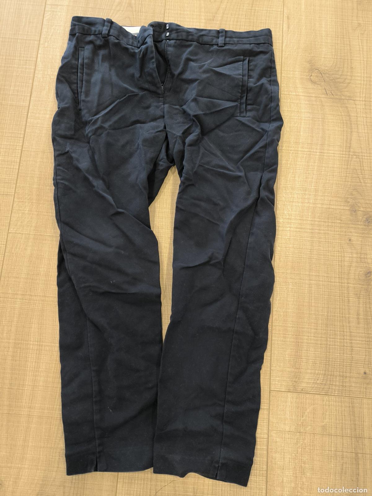 Segunda mano: Pantal&oacute;n Mango Suit Talla 38 &ndash; Azul Marino de Vestir Corte Recto de Mujer