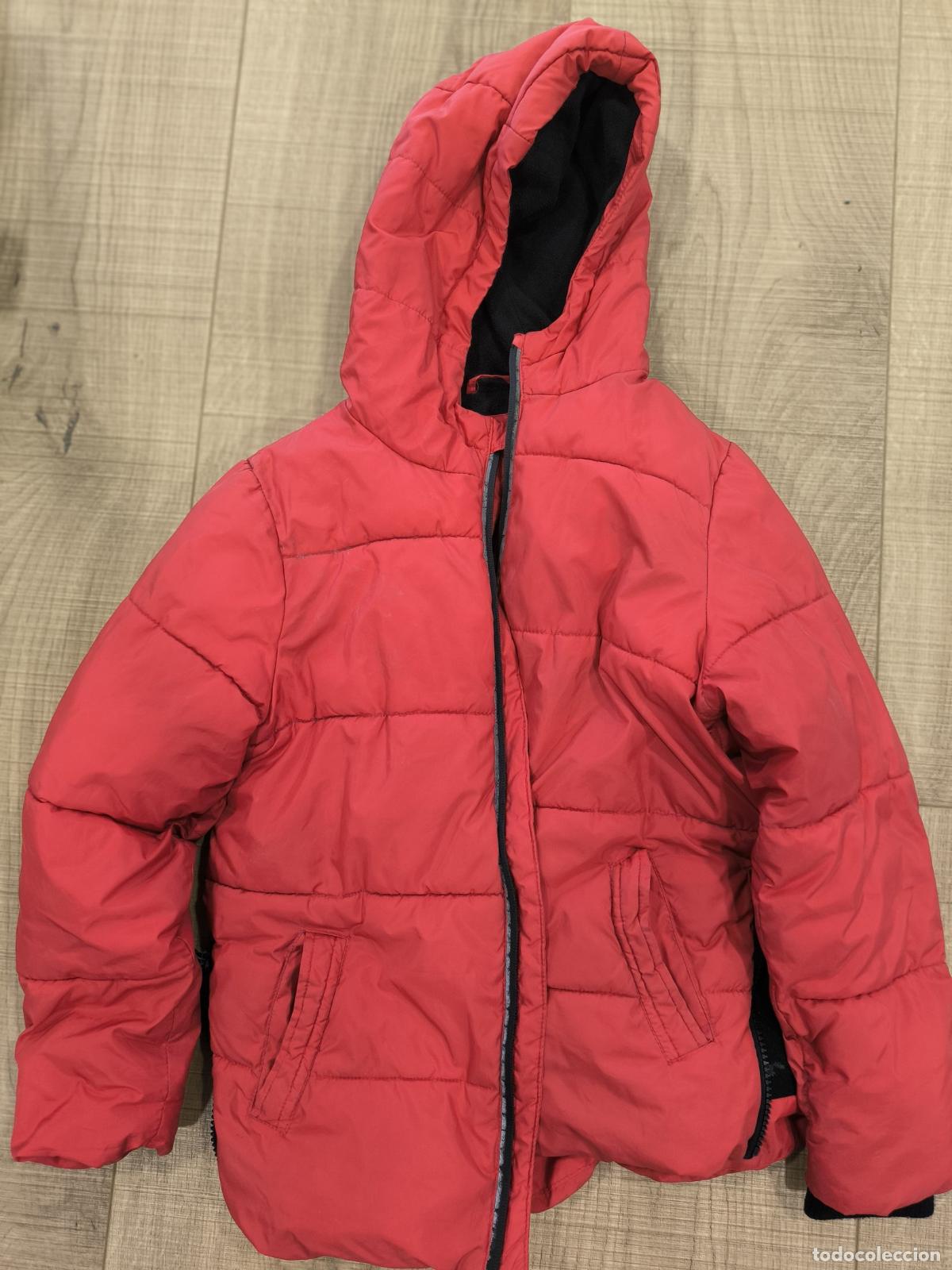 Segunda mano: Anorak Ni&ntilde;o Rojo Primark Talla 9-10 A&ntilde;os &ndash; Acolchado con Capucha 140 cm