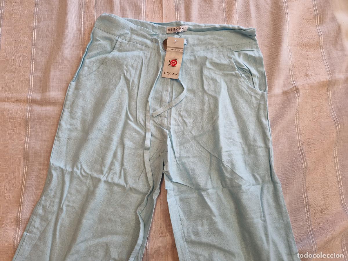 Segunda mano: BONITO PANTALON PARA MUJER. COLOR AZUL. TALLA M