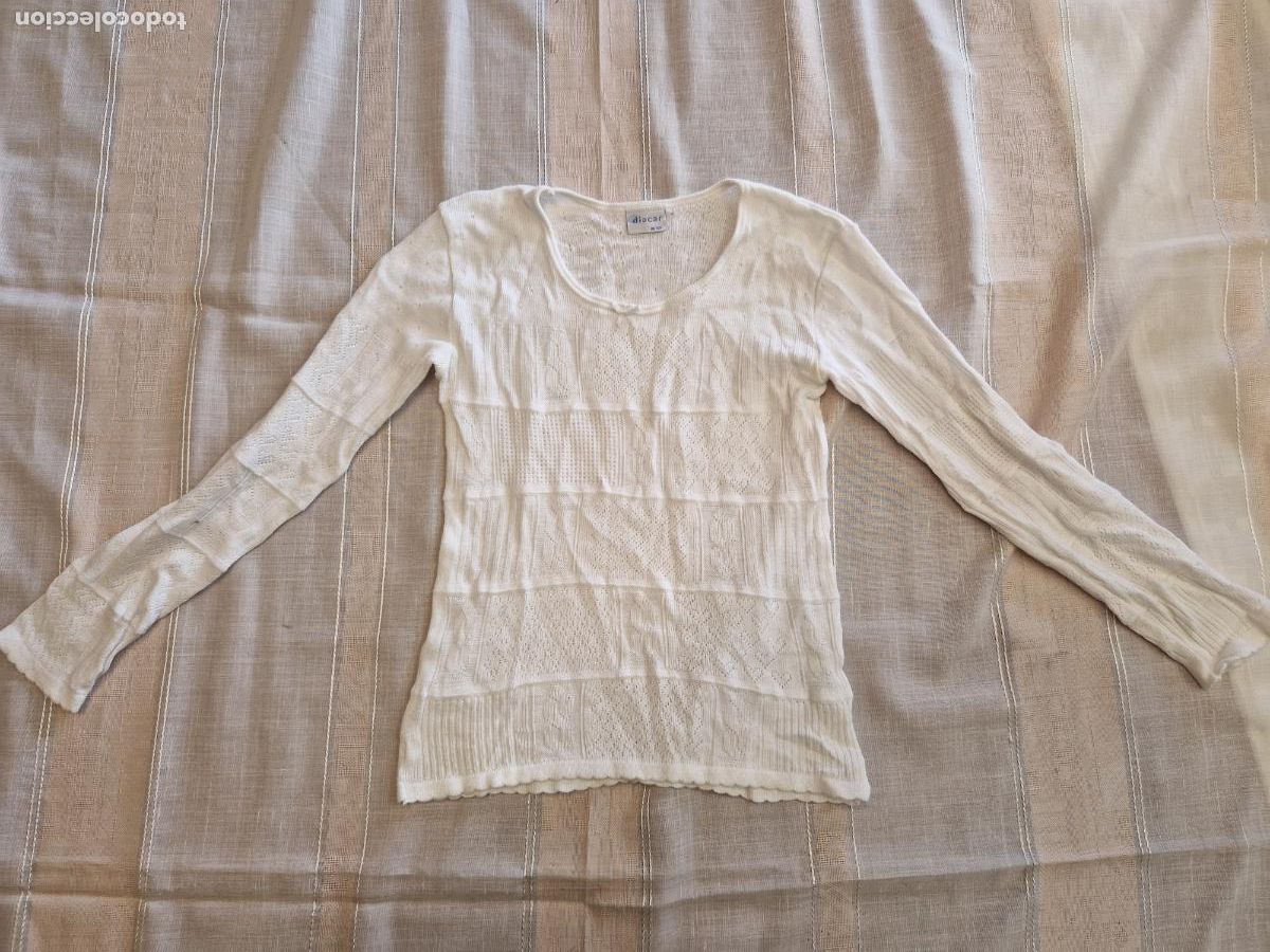 Segunda mano: BONITO JERSEI PARA NI&Ntilde;A. COLOR BLANCO. TALLA 10