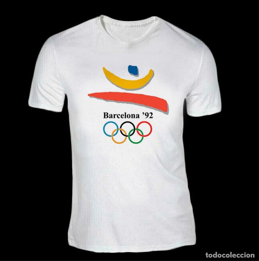 Segunda mano: CAMISETA BARCELONA 92 LOGO RETRO OLIMPIADAS ESTAMPADA OFERTA!!