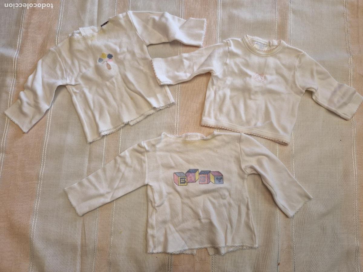 Segunda mano: 3 BONITOS JERSEI INFANTILES. RECIEN NACIDOS. COLOR BLANCO