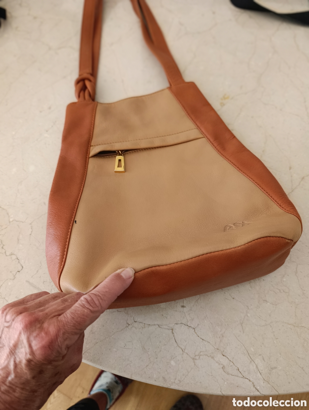 Segunda mano: Bolsa piel aut&egrave;ntica - Foto 5