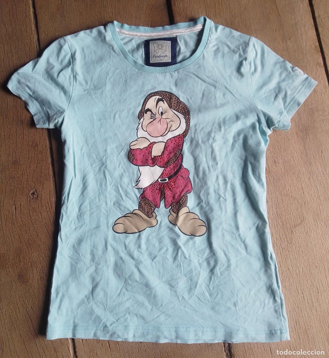 Segunda mano: Camiseta vintage del enanito gru&ntilde;&oacute;n de Blancanieves. Fix design. Talla L