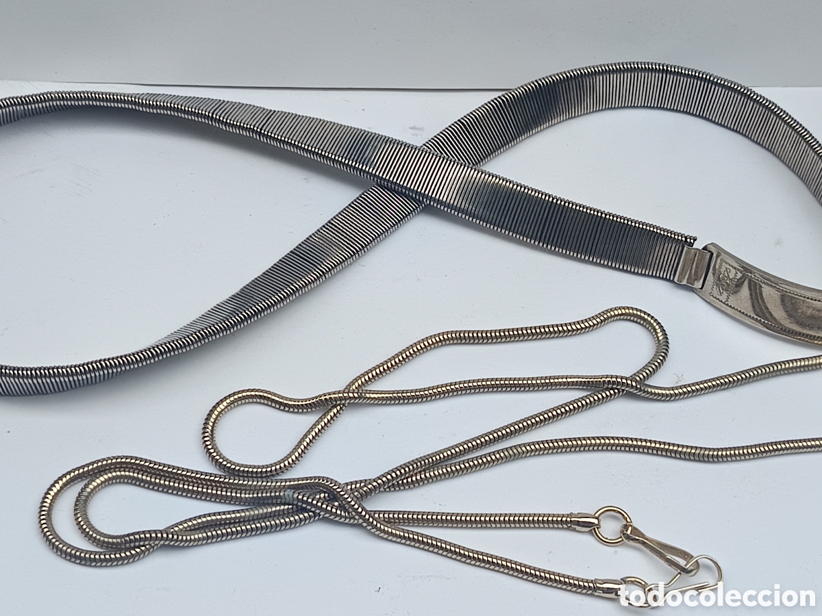 Segunda mano: Cintur&oacute;n flexible mujer vintage y cadena para bolso - Foto 1