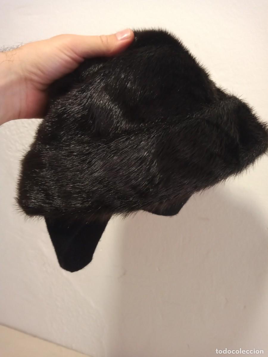 Segunda mano: GORRO DE PIEL NEGRO ORIGINAL - Foto 4