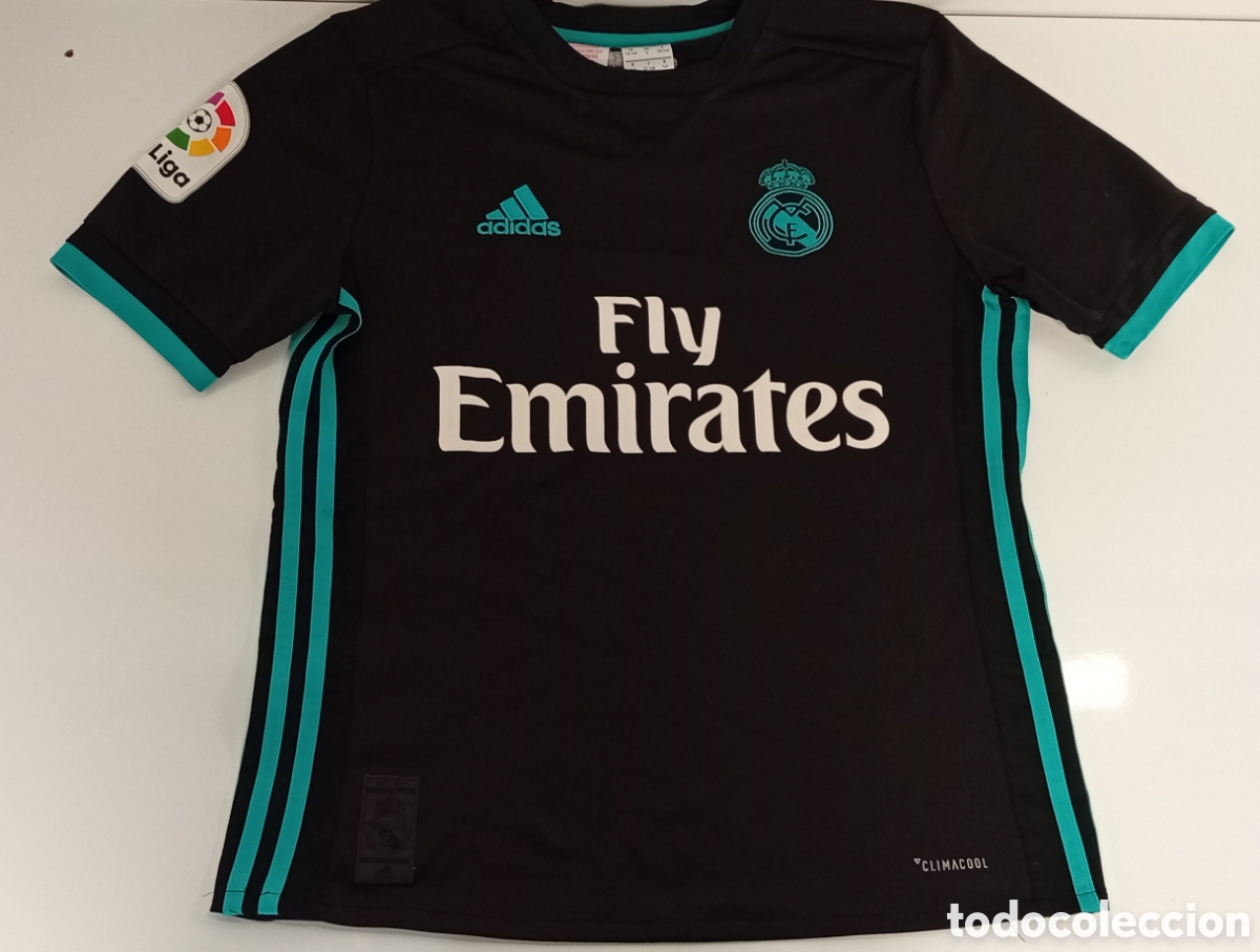 Segunda mano: .CAMISETA DEL REAL MADRID NEGRA ADIDAS 13-14 A&Ntilde;OS