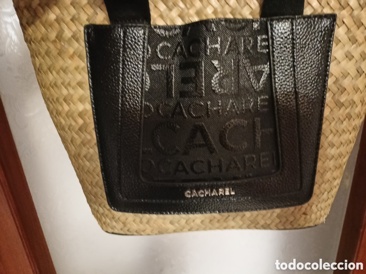 Segunda mano: Cacharel, bolso cesta i capazo negro cruzado