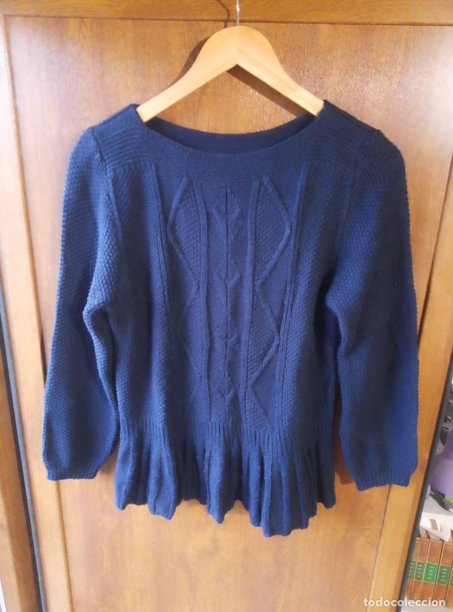 Segunda mano: Jersey su&eacute;ter de punto, azul marino. Talla M