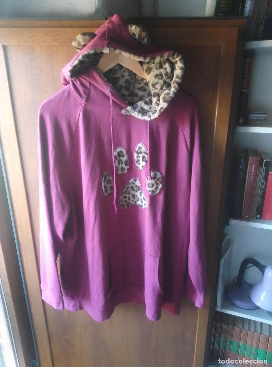 Segunda mano: Sudadera con capucha y orejas de gato. Bonprix Collection, BPC. Talla XL