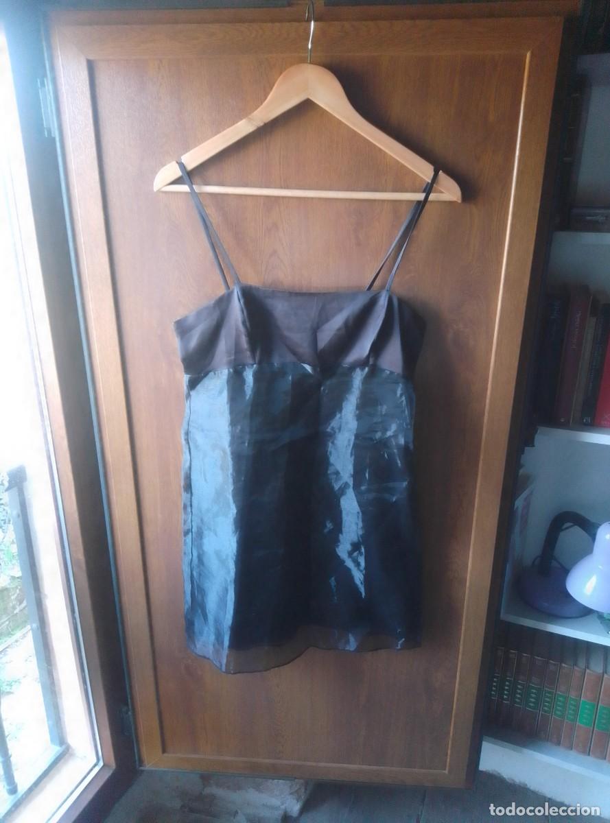 Segunda mano: Minivestido de fiesta negro. Tirantes. Asyou. Talla M