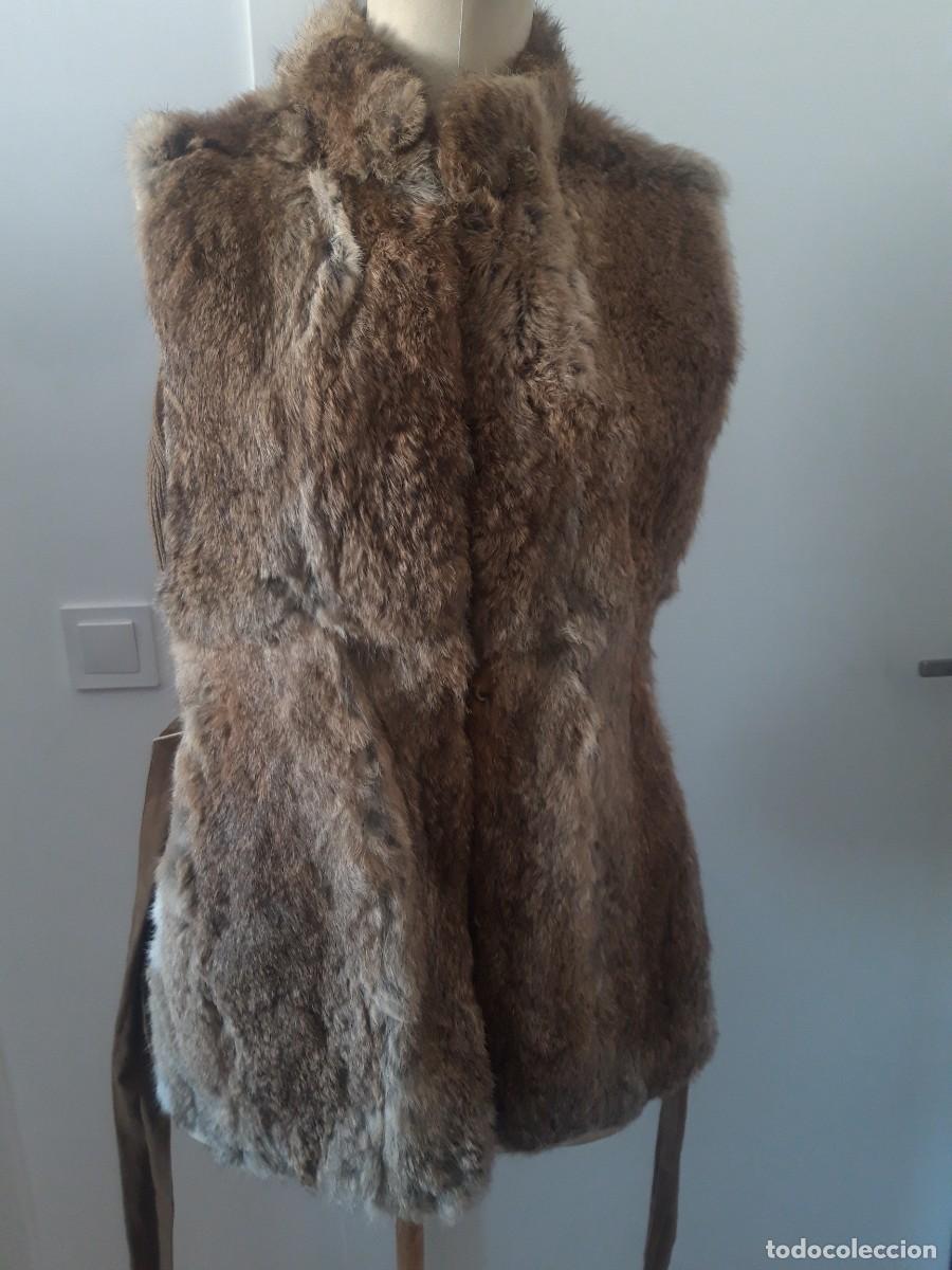 Segunda mano: Chaleco en piel y punto, talla 42. - Foto 5