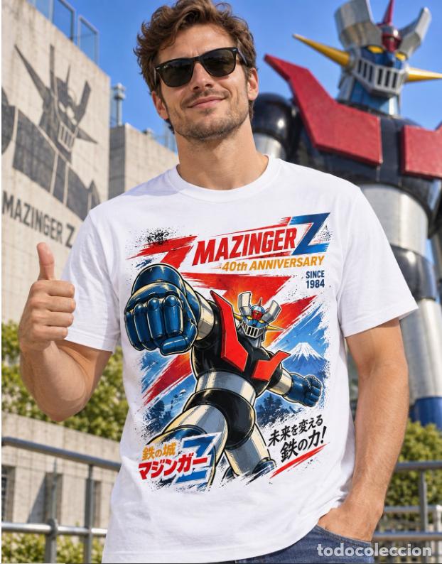 Segunda mano: Camiseta Mazinger Z 40 Aniversario Retro Robot Japon&eacute;s Icono Letras Japonesas