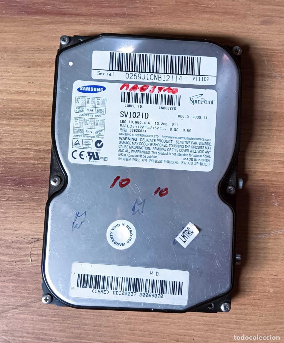 D'Occasion: DISCO DURO VINTAGE SAMSUNG SPINPOINT SV1021D - 10,2 GB - IDE ULTRA ATA/66 - 5400 RPM - 3,5&rdquo;