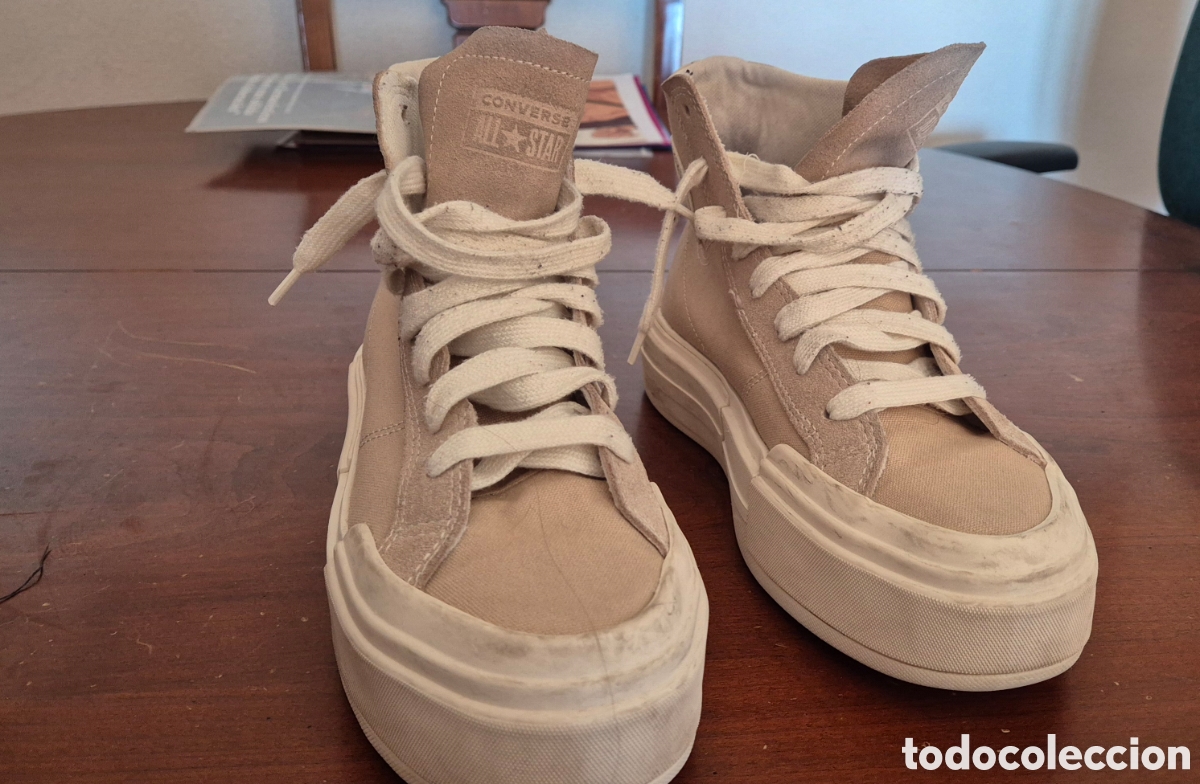Segunda mano: Converse All Star Chuck Taylor con plataforma (Talla 40) - Beige / Beige claro