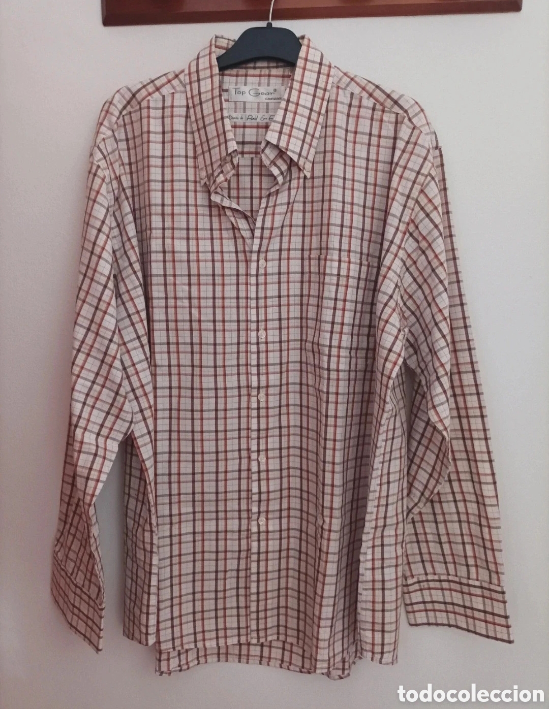 Segunda mano: Camisa Hombre Cuadros Top Gear Talla 4 Manga Larga