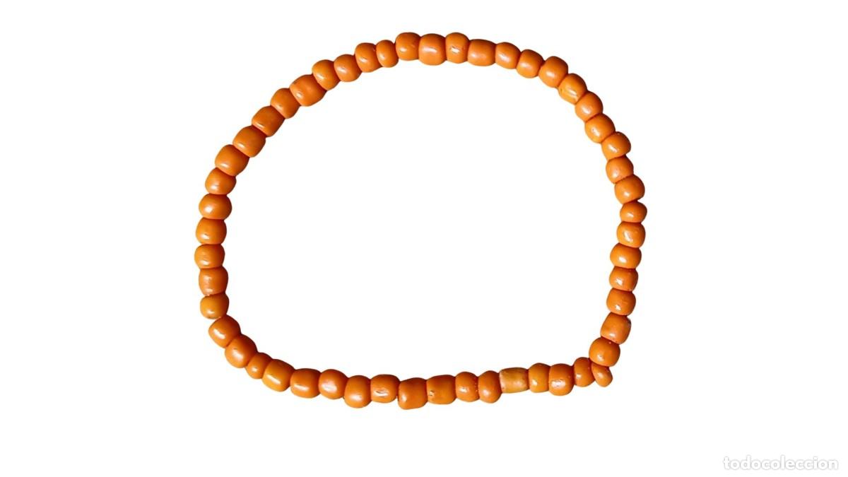 D'Occasion: PULSERA VINTAGE DE CUENTAS NARANJAS &ndash; ESTILO BOHEMIO &ndash; ABALORIOS Y CUENTAS DE SEMILLA