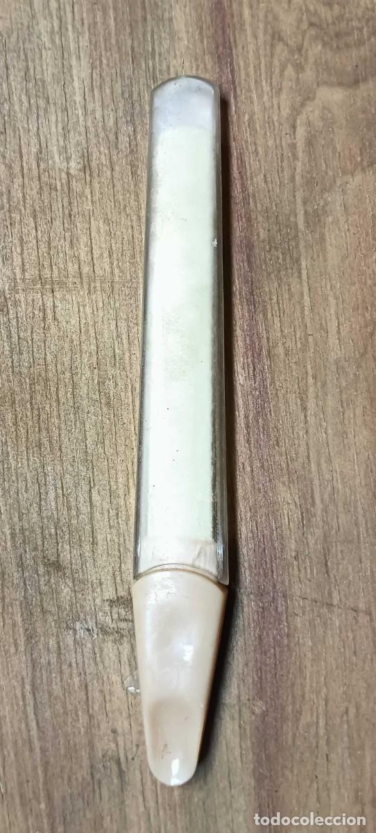 D'Occasion: LIMA DE ZAFIRO PARA MANICURA Y PEDICURA &ndash; CON EMPUJA CUT&Iacute;CULAS &ndash; 15 CM &ndash; FUNDA INCLUIDA