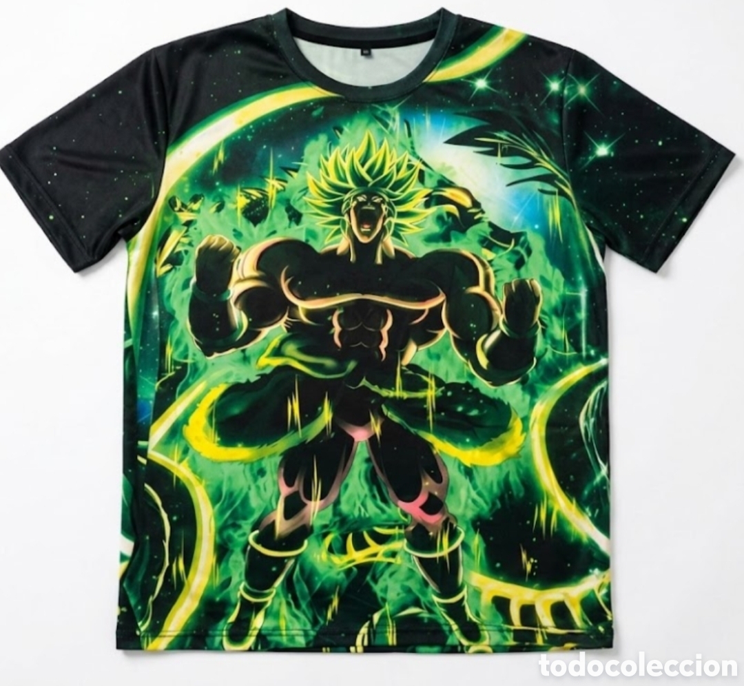 Segunda mano: Camiseta de manga corta con estampado integral de Broly Super Saiyan (Dragon Ball Super).