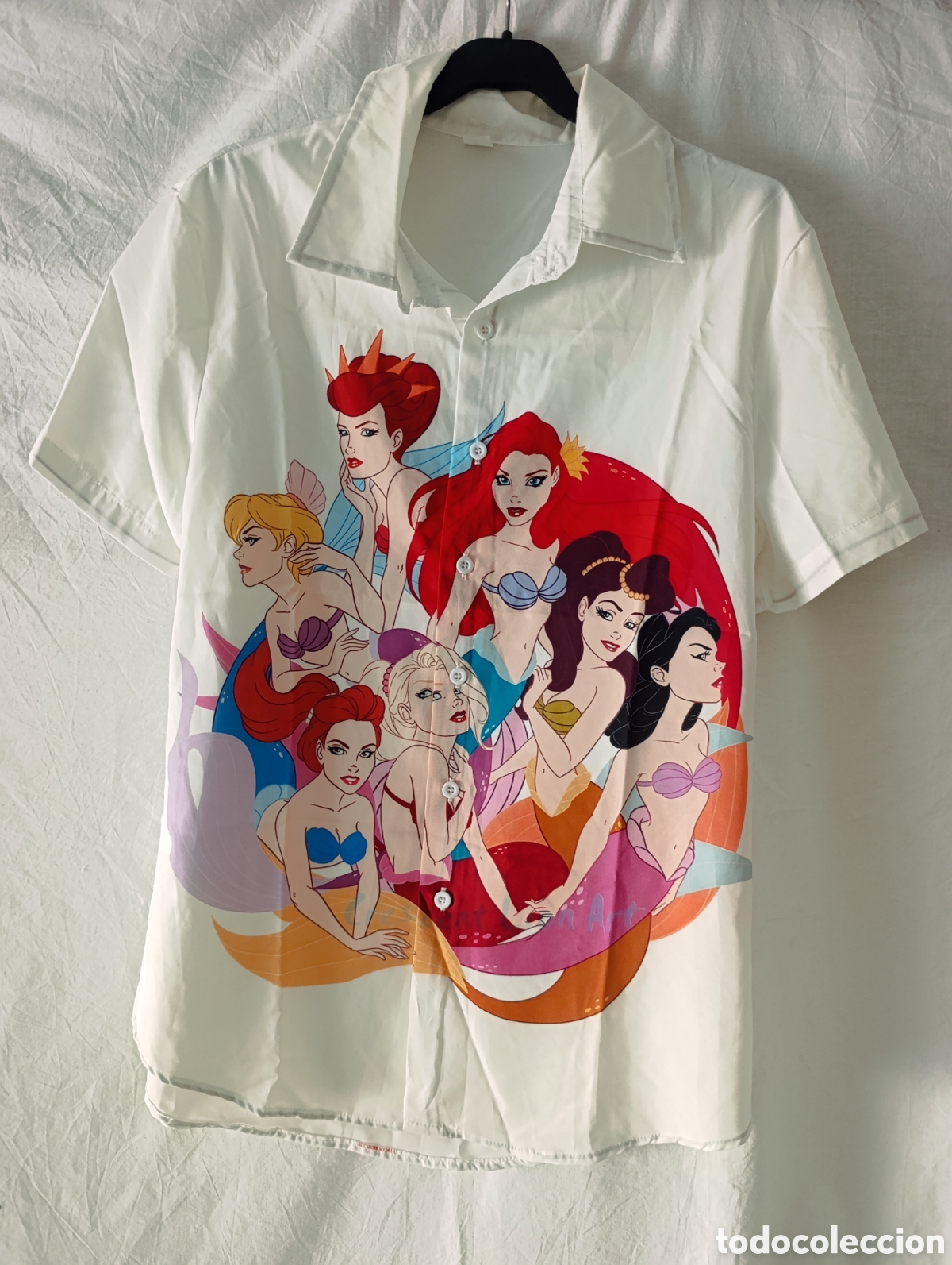 Segunda mano: Camisa Blanca Estampado Sirenas
