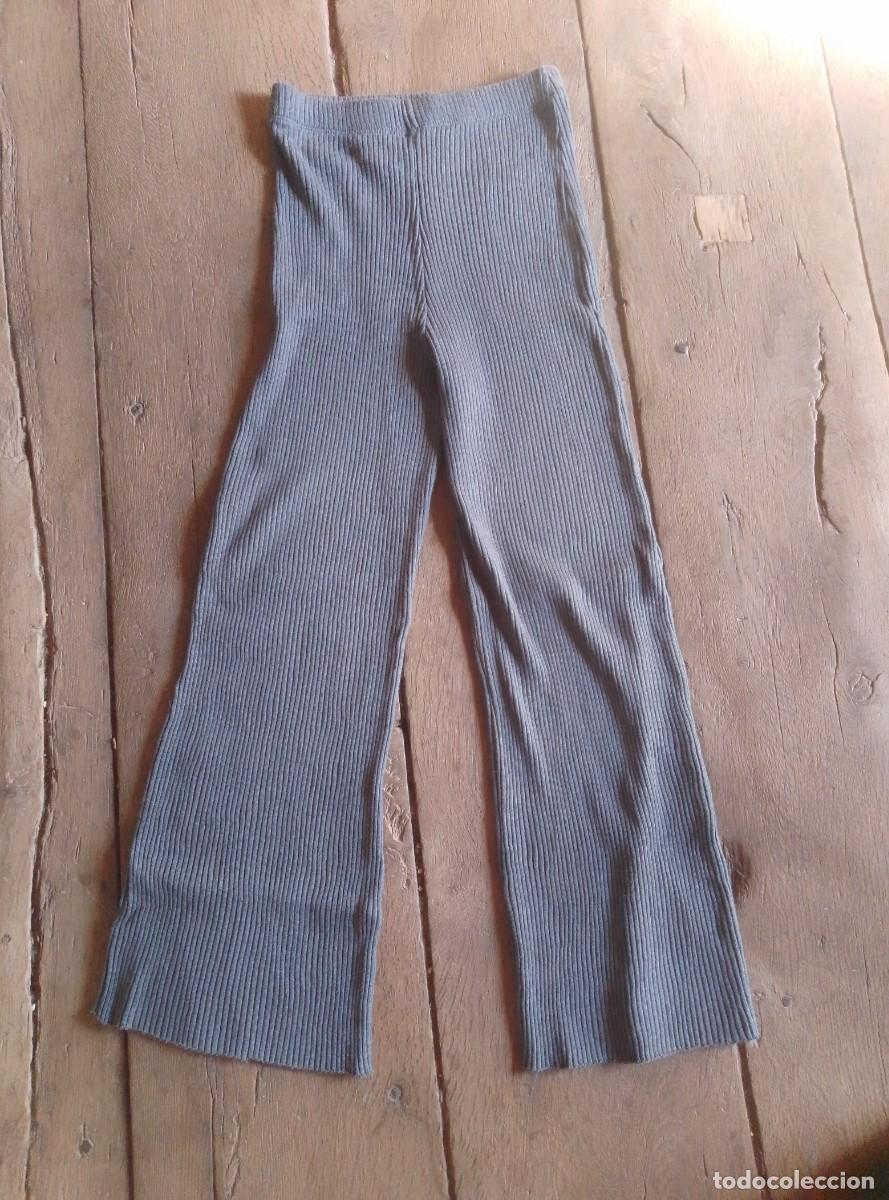 Segunda mano: Mallas leggins acampanados de canal&eacute;. Gris. Shana. Talla M. A&ntilde;os 2000