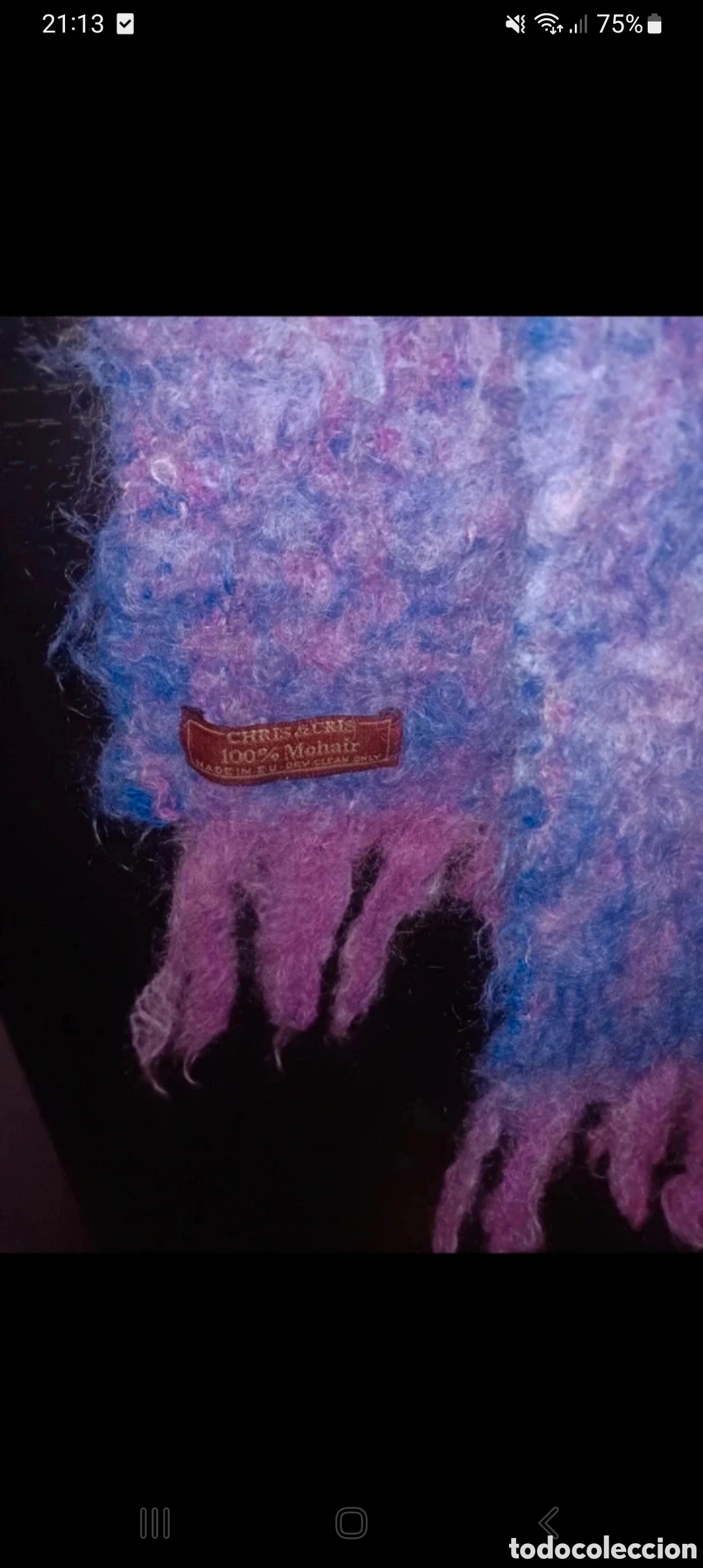 Segunda mano: Bufanda fibra noble (MOHAIR)