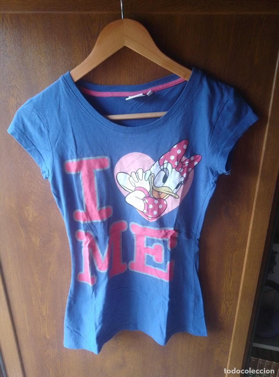 Segunda mano: Camiseta manga corta azul. Daisy Disney. Talla S
