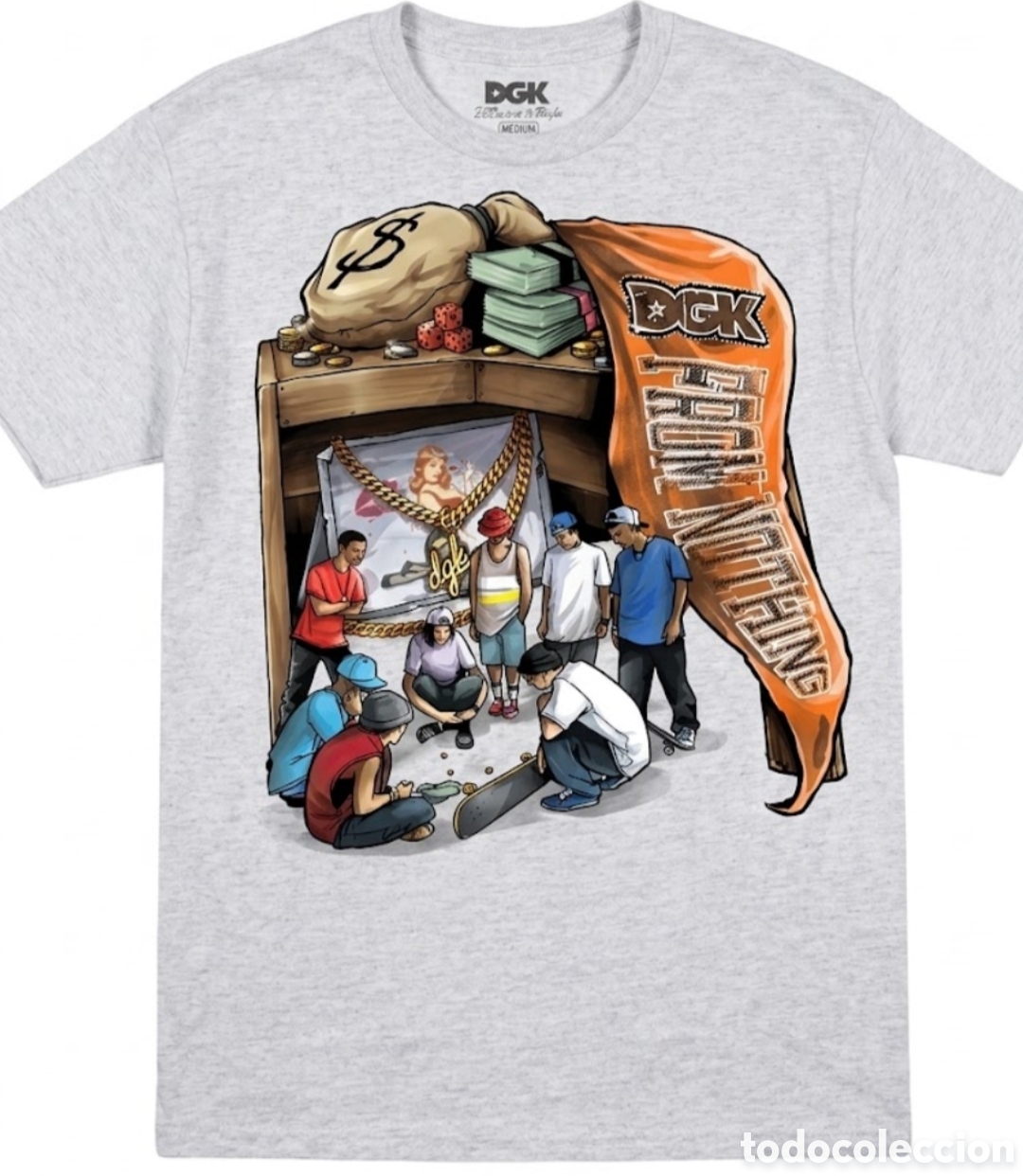 Segunda mano: Camiseta DGK Gris Talla M