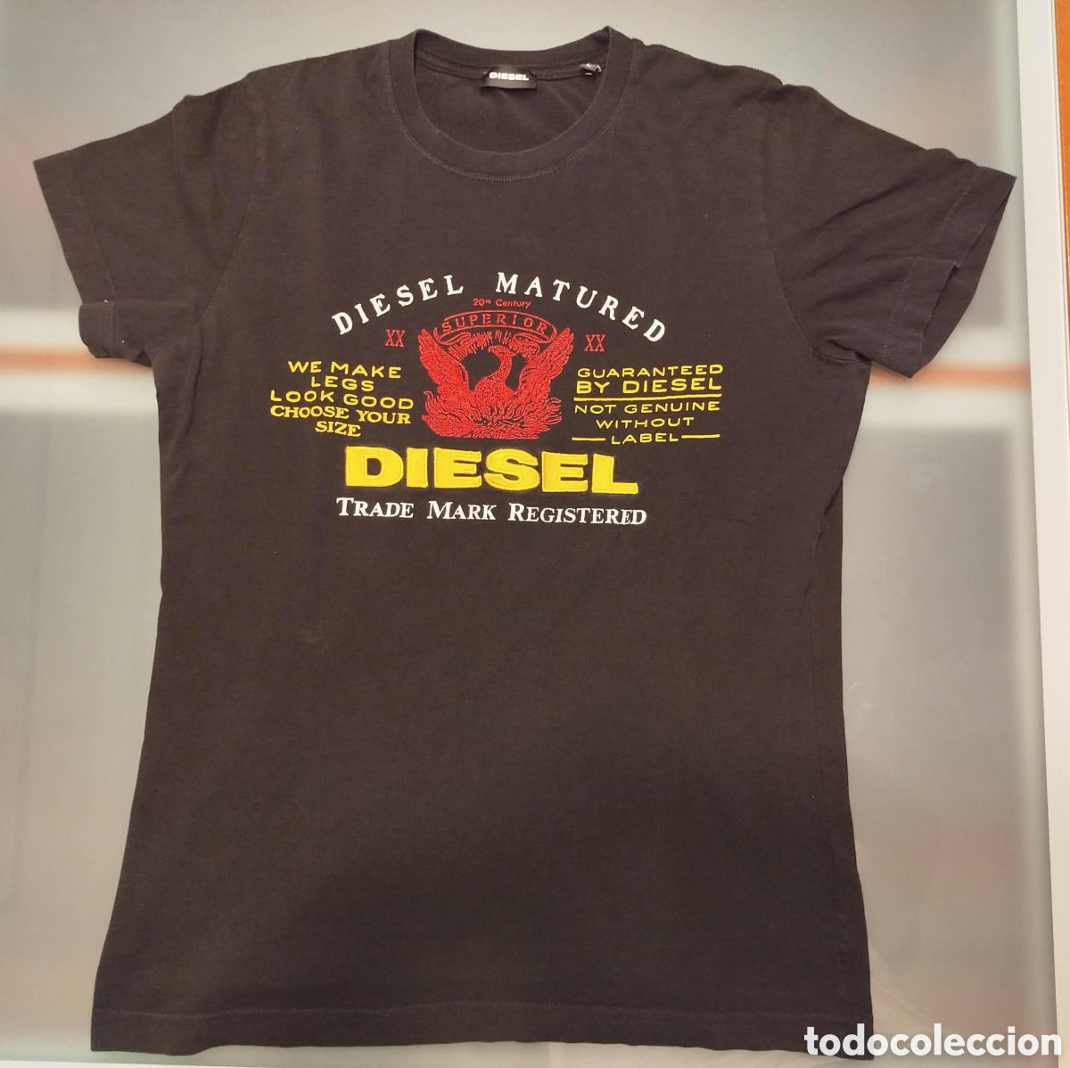 Segunda mano: Camiseta Vintage DIESEL MATURED &rdquo;Superior Eagle&rdquo; - Talla L - Original