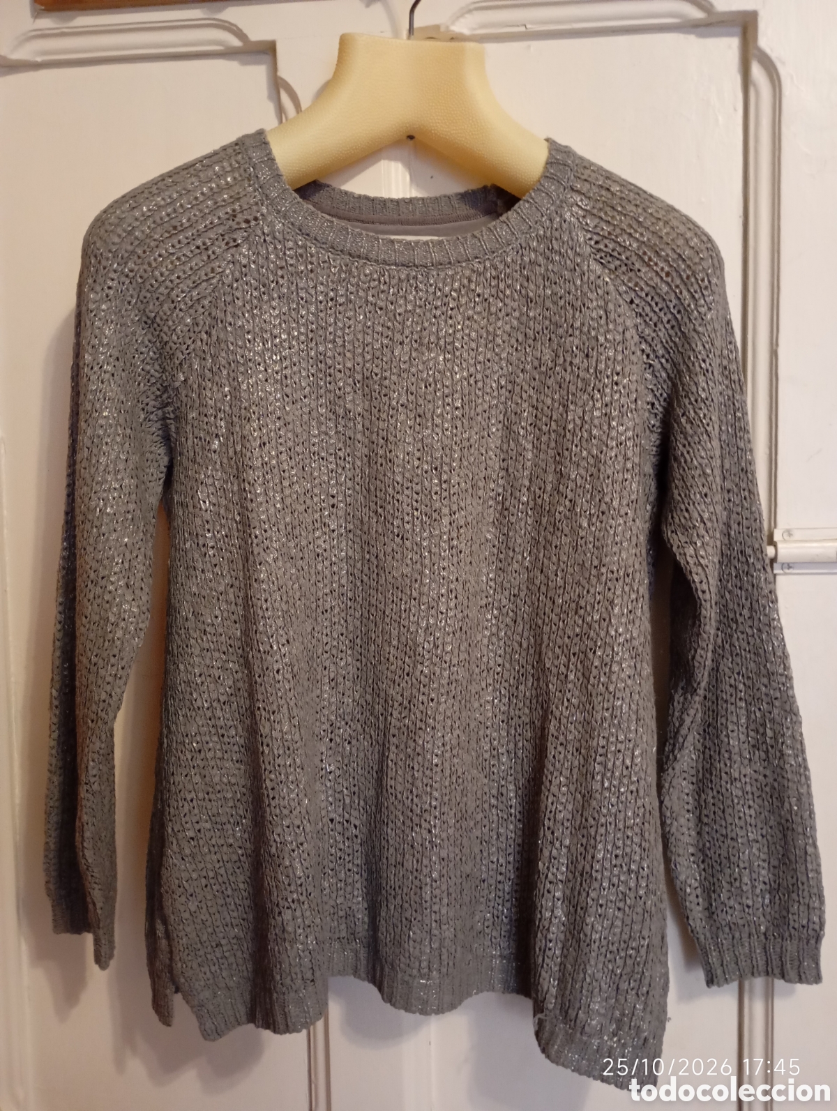 Segunda mano: Beautiful Cortefiel women's grey fine-knit sweater
