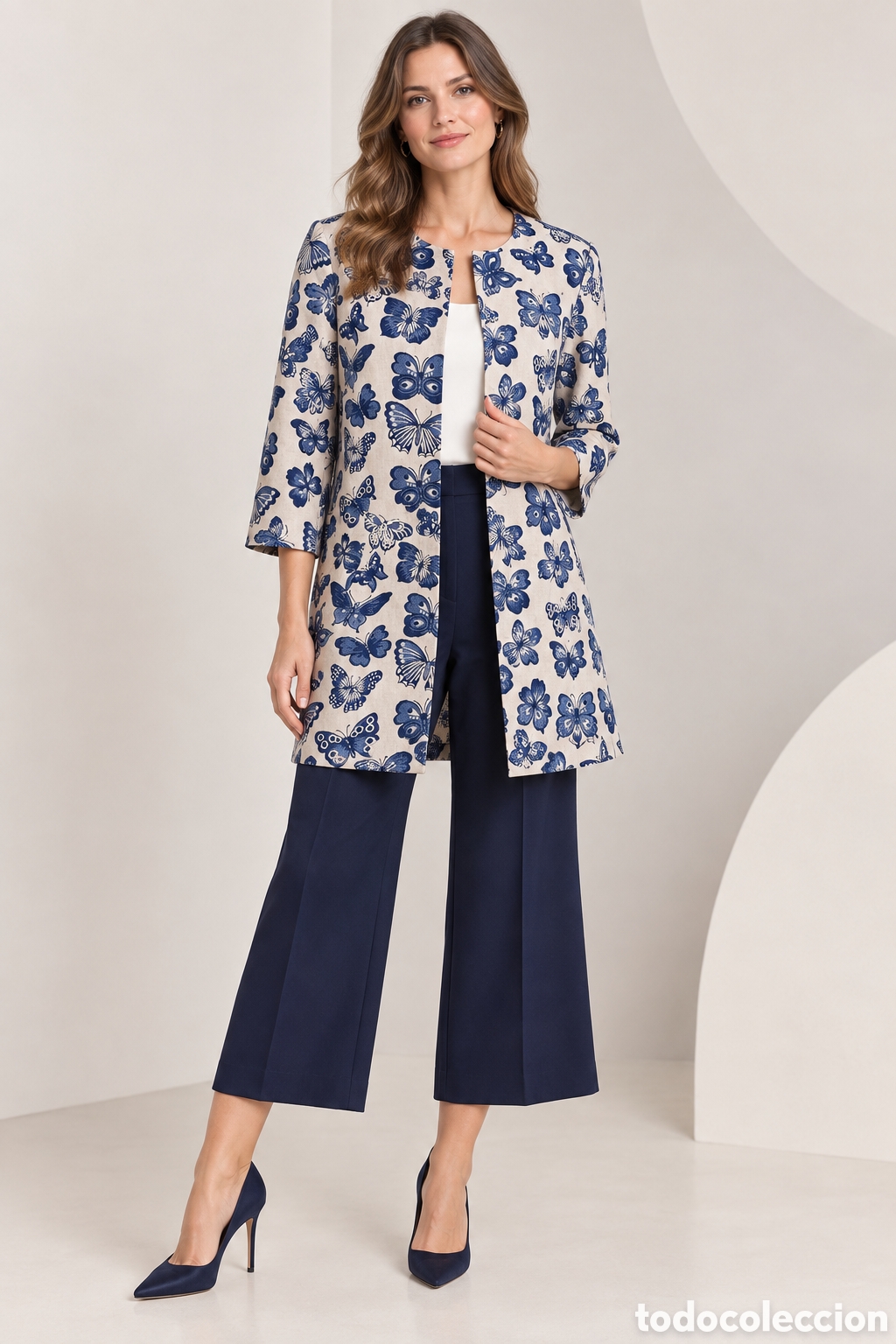Segunda mano: Beautiful collarless cream jacket (SAM-EX) - Foto 11